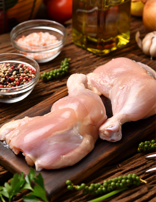 Chicken Leg Qtr (Skin-less)  By PACK - 3-4lbs